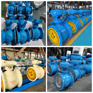 PQ340X-10Q，DN100，PN10手動偏心半球閥