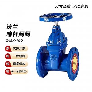 江蘇Z45X-16Q DN100球墨鑄鐵軟密封閘閥